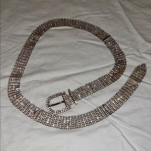 Gold Chain Rhinestone Belt